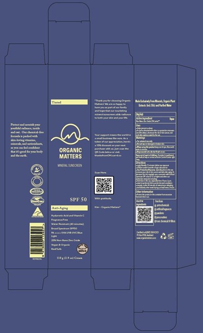 Box Tinted (Organic Matter Mineral Sunscreen   Box Tinted Design)